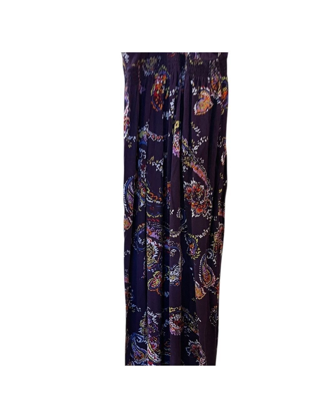 Express Women’s Purple Floral Boho Festival Beach Maxi Dress Stretch Size Small - Picture 9 of 9
